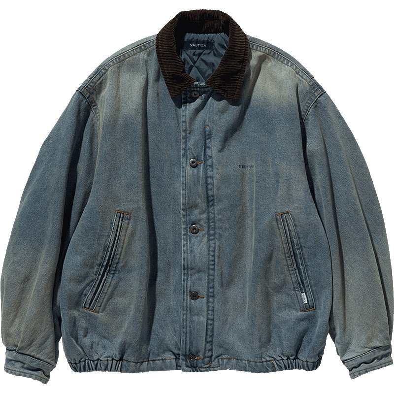 nauticawhitesail牛仔厚外套
