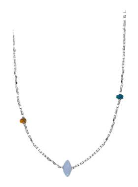 碎银子项链女小众设计感爱心吊坠