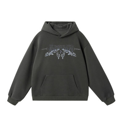 JHYQ青花瓷国潮400G重磅连帽卫衣