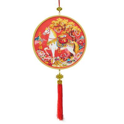 DC蒂彩钻石画马年福字中国风挂件