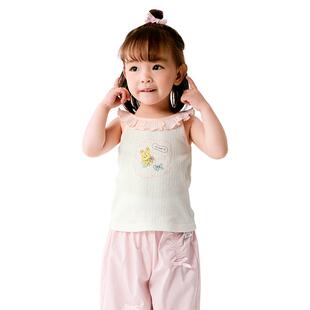 巴拉巴拉婴儿背心上衣女童夏季薄款外穿2026休闲甜美精致时髦可爱