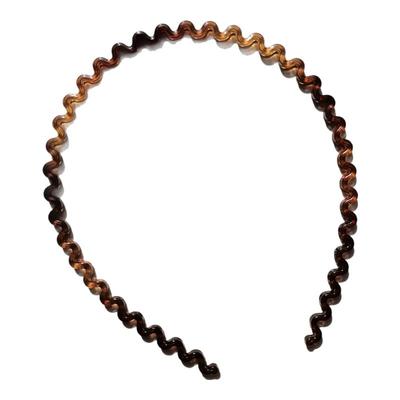 leryae韩国进口发饰基础百搭黑色玳瑁色波浪带齿洗脸发箍头箍压发