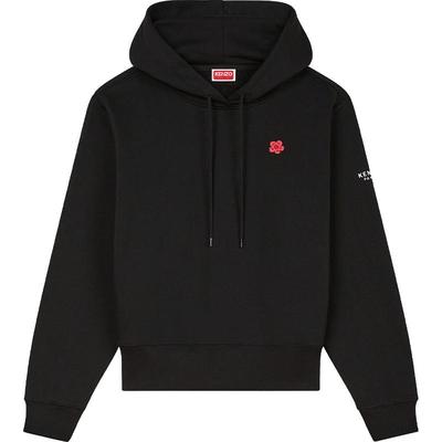 KENZO  女士花朵图案休闲简约刺绣连帽长袖卫衣新年