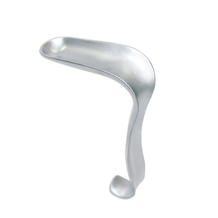 上海金钟医用阴道拉钩不锈钢16cm板式凹阴道牵开器深部拉钩妇产科