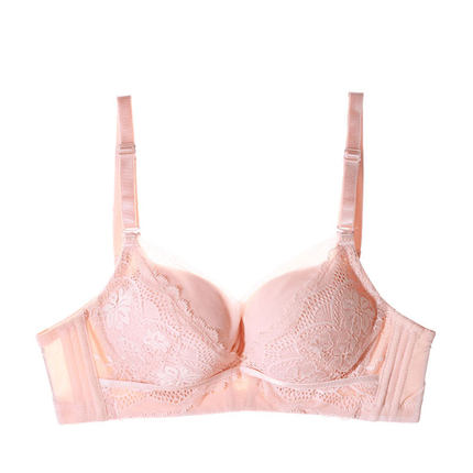 【玫瑰杯】蕾丝性感内衣女夏季薄款少女聚拢侧收文胸女聚拢型胸罩