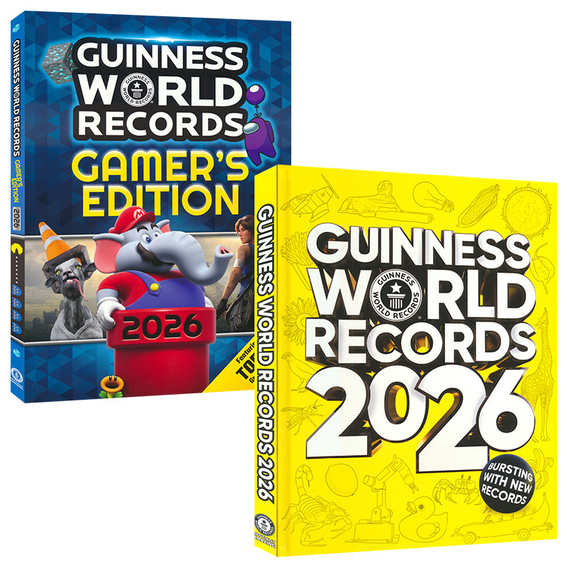 Guinness World Records 2026 吉尼斯世界纪录大全 吉尼斯世界纪录玩家版 2026 探索世界 儿童科普百科 英语读物 英文原版进口图书