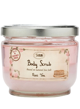Sabon玫瑰茶死海盐身体磨砂膏