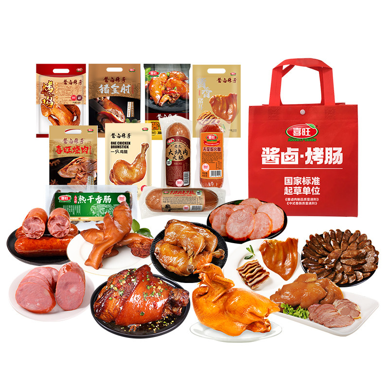 喜旺即食肉食熟食组合零食大礼包