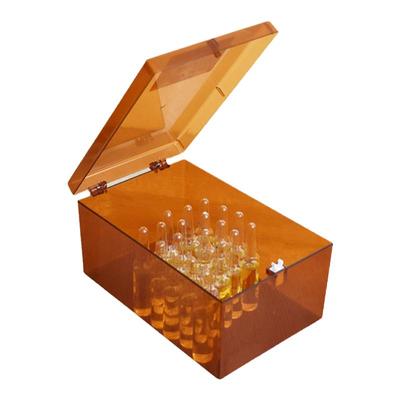 按压式开盖避光药品收纳盒粉剂盒