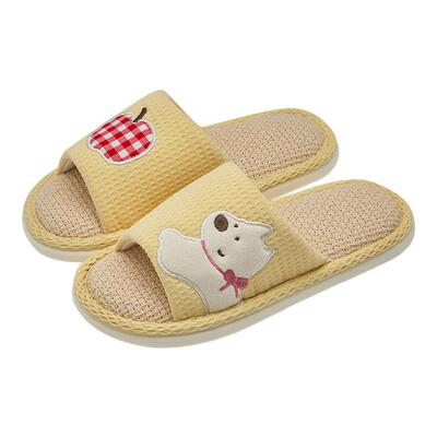 利达妮亚麻拖鞋女款吸汗棉麻布