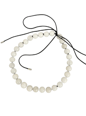 日韩时尚手工天然石串珠系绳项链