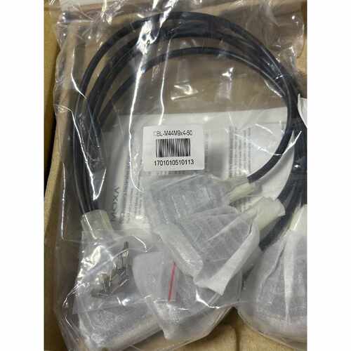 MOXA原装一拖四 串口线CBL-M44M9x4-50适用C
