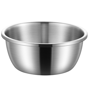 加厚食品级316L不锈钢和面盆家用加深合带盖发面盆专用盆活面面盆