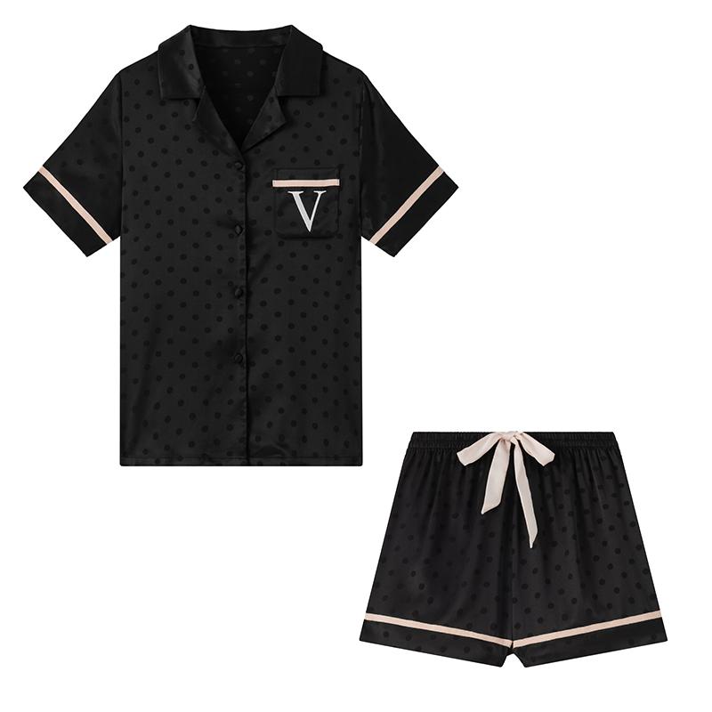 冰丝夏季短袖时尚甜美休闲家居服