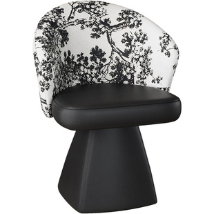 中古风化妆椅子女生主卧室梳妆台凳子法式复古高级感可旋转靠背椅