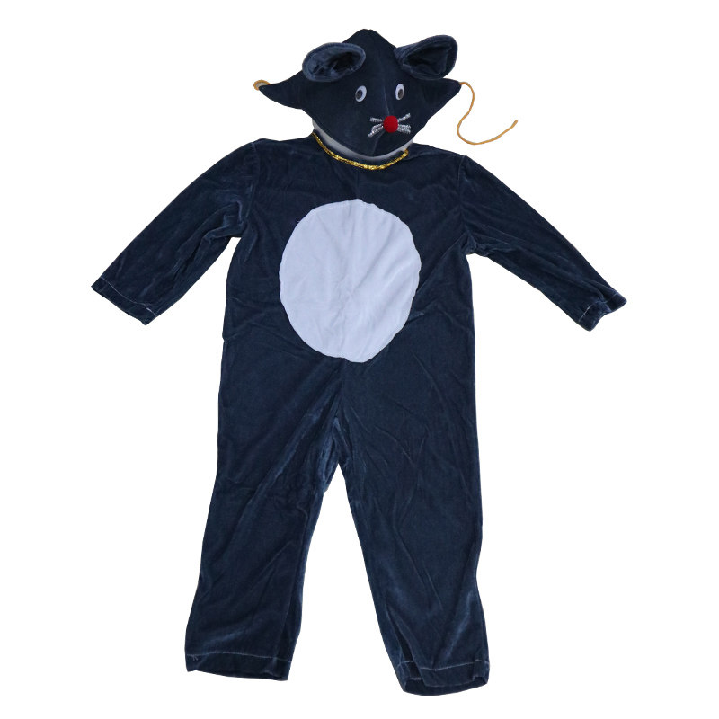 十二生肖儿童动物演出服小兔子小老鼠牛老虎狗马猴子表演服装衣服