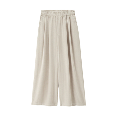 Giordano九分裤裙裤压褶休闲裤