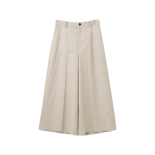 23区优雅时尚感简约闪光混合粗花呢七分裤秋冬保暖女ONWARD