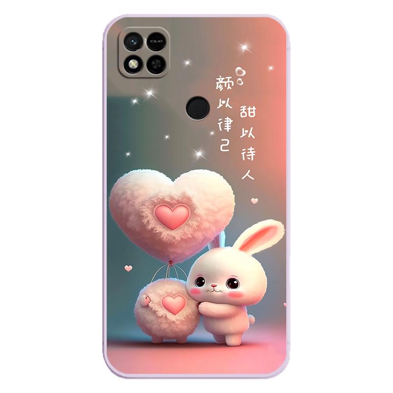 小米redmi红米10A手机壳220233L2C保护套硅胶软壳男女款redmi10A全包防摔可爱卡通个性创意新款高级感兔子