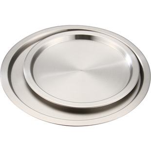 不锈钢盆盖加厚盆子盖子圆形保鲜盖通用圆盖食品盘盖平盖锅盖碗盖