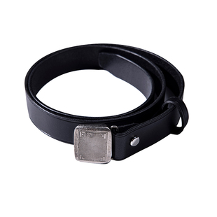 红风复古绅士腰带男女经典款头层牛皮做旧黄铜合页扣手工真皮皮带