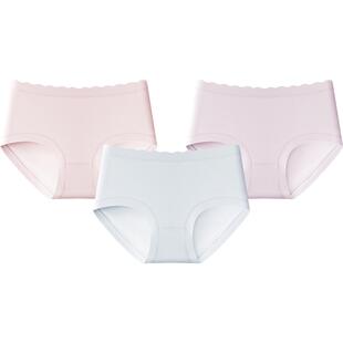 [3条]三枪内裤女士60支无痕10A抗菌纯棉裆三角裤防夹臀女生透气