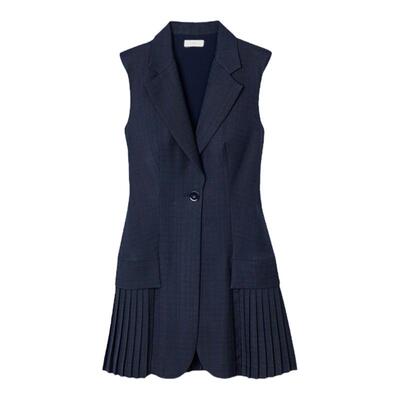 SANDRO收腰百褶短款连衣裙