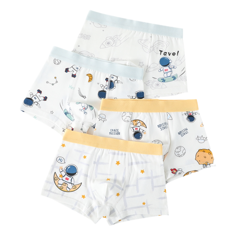 太空人男童内裤柔棉A类平角短裤