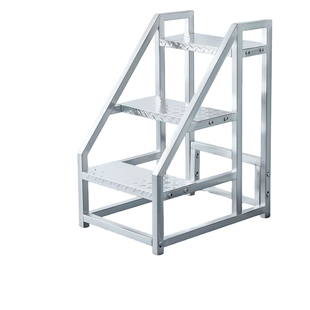 加宽踏步台阶梯工业梯子扶手梯家用梯登高梯三四五步梯户外工程梯