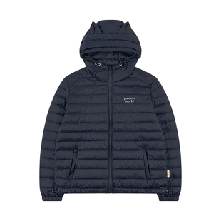 GOODBAI GOODEES 冬季新款猫耳朵帽羽绒夹克外套