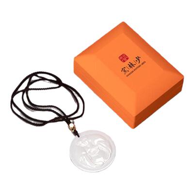 少林窑禅心白瓷和合挂件摆件陶瓷家居人物客厅书柜禅意工艺品礼盒