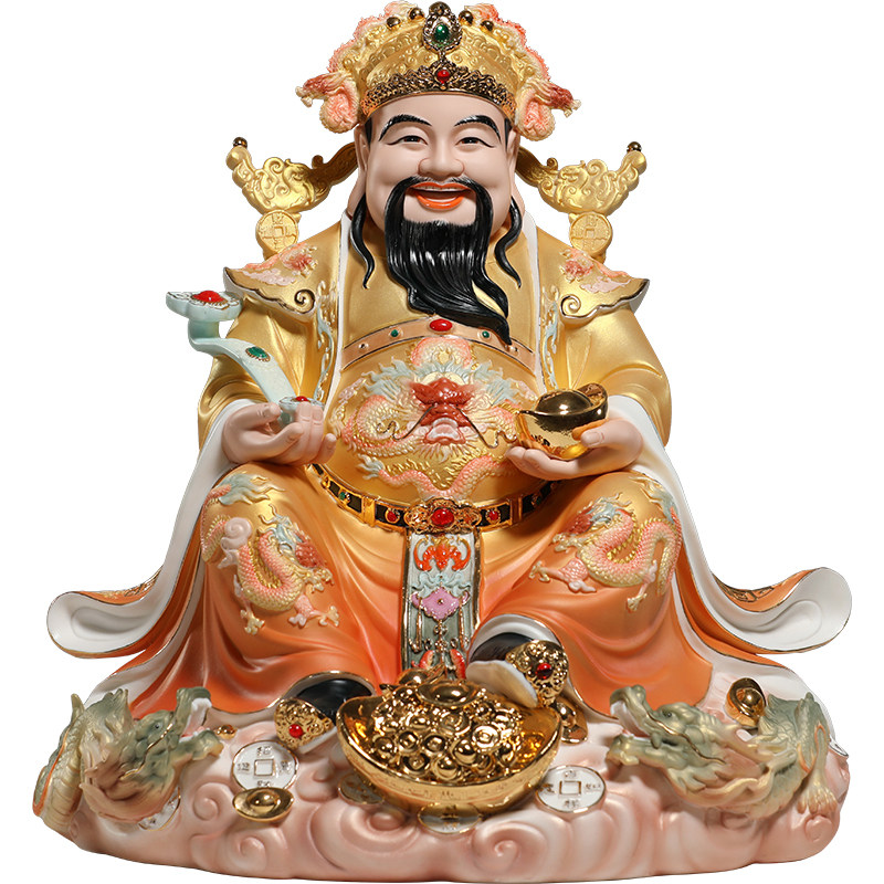 微美陶瓷12至19寸九龙财神佛像