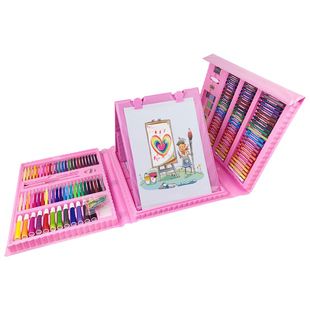 水彩笔套装儿童画画工具绘画水溶性彩色笔可水洗幼儿园画笔文具礼盒小学生学习美术用品女孩生日礼物创意礼品