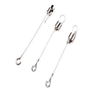 双头锁线器服装吊绳钢丝绳牵引绳晾衣绳挂钩吊绳超市吊牌绳猪舍绳