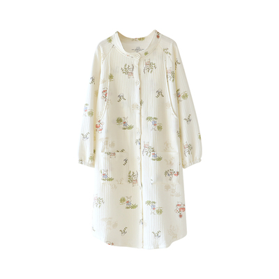 浪莎秋冬款夹层空气棉孕妇待产裙