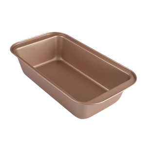 金色不粘小吐司烤盘 长方形土司盒 家用烘焙模具不带盖面包模