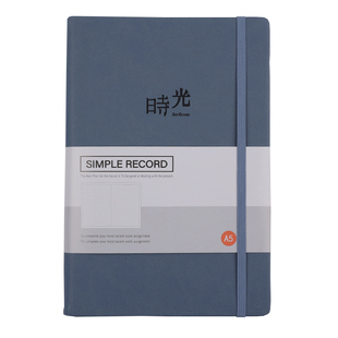 笔记本子软皮面可爱少女小巧便携随身绑带本a5商务办公会议记录日记事本文艺简约ins风手账帐本定制可印logo