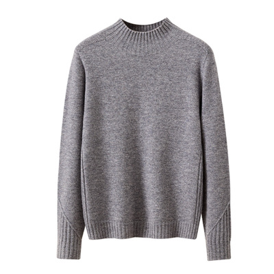 【天衣无缝】25秋冬新款厚款羊绒羊毛半高领休闲保暖毛衣女羊毛衫