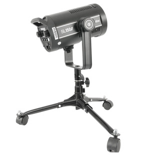 专业全金属地灯架背景灯架子拍摄台打底光摄影支架带滑轮脚轮三脚架矮灯架闪光灯常亮灯神牛金贝