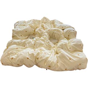 a类床品新款化纤防螨四件套 床单被罩被套学生宿舍床上三件套床笠