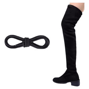 靴子弹力鞋带绳绑带女长筒靴过膝靴防滑绑腿固定吊钟装饰系带绳
