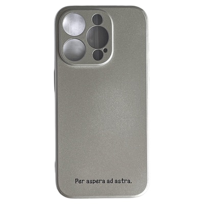 极简ins电镀银苹果16pro手机壳