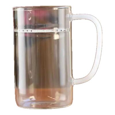 月牙办公室玻璃杯绿茶杯禾器
