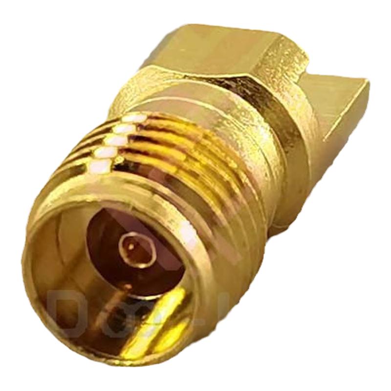 毫米波2.92mm连接器 DC-40GHz PCB圆头卡板边缘连接头 DJ2T-3E-KV