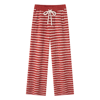 BE红色新年本命年睡裤女冬加厚
