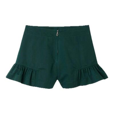 SANDRO女装法式拉链荷叶边短裤