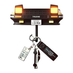 AE86汽车装饰钥匙置物架创意汽车开式车头灯钥扣车载挂钩头文字d