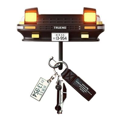 AE86汽车装饰钥匙置物架创意汽车开式车头灯钥扣车载挂钩头文字d