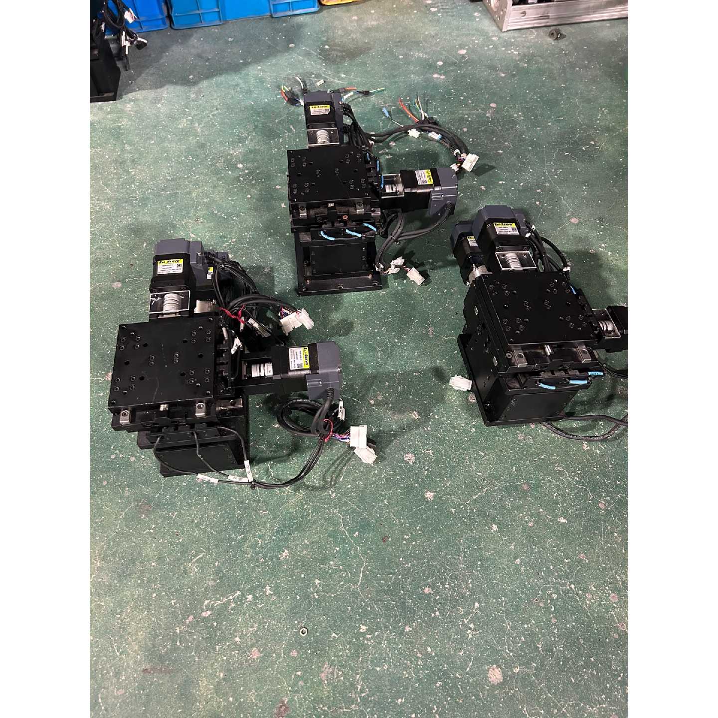 【议价-可维修】二手货 韩国三维电动滑台 底轴升降台行程20mm 二