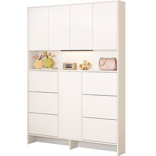 超薄鞋柜18cm窄款家用门口储物翻斗鞋柜简约门厅柜入户玄关柜N90